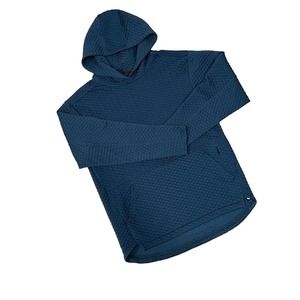 Zella Mens‎ Navy Blue Cowl Neck Hooded Pullover Sweatshirt Size Medium #164